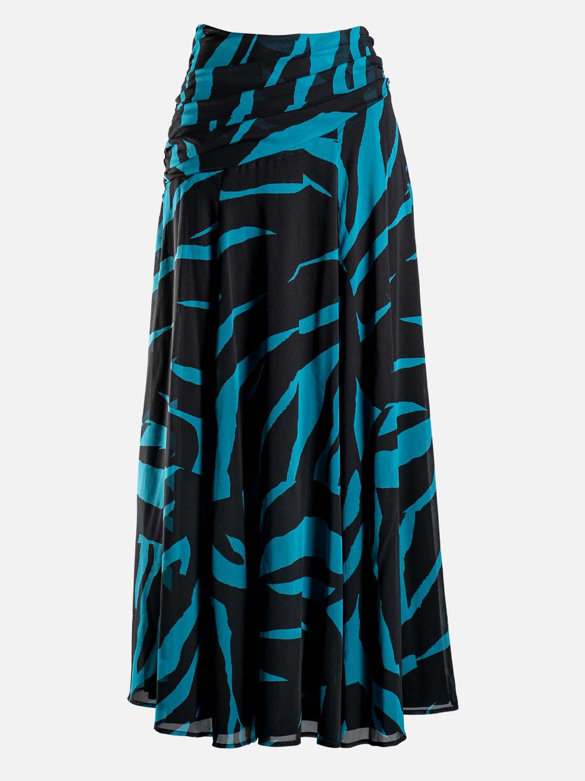 Silk Ruched Maxi Skirt - Shebby